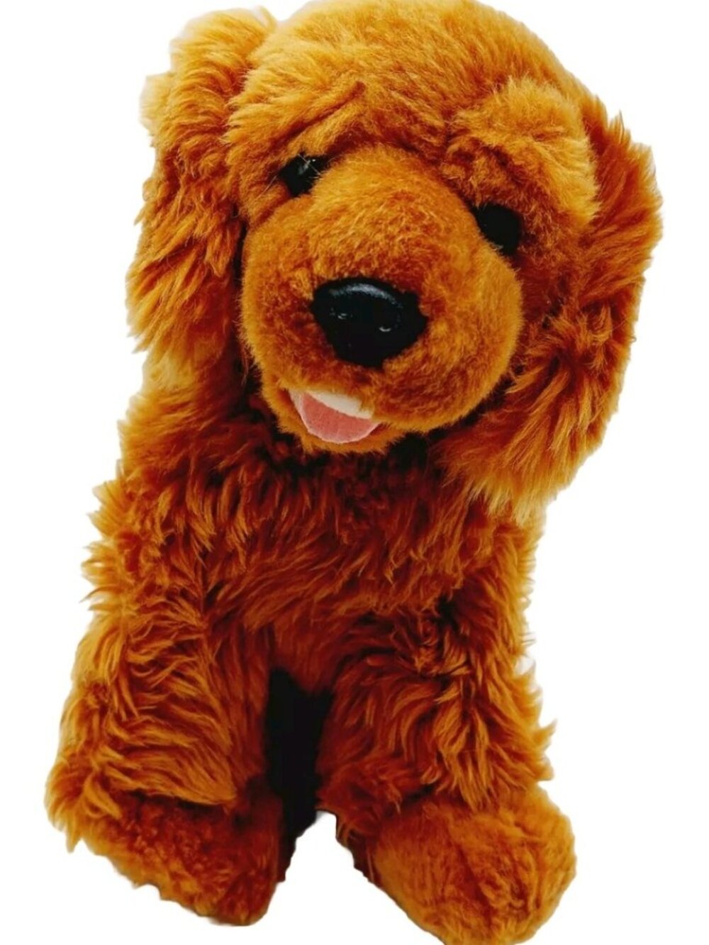 Bush’s Beans Mascot Duke Puppy Dog Plush Brown Blue Collar 9" Stuffed Animal
